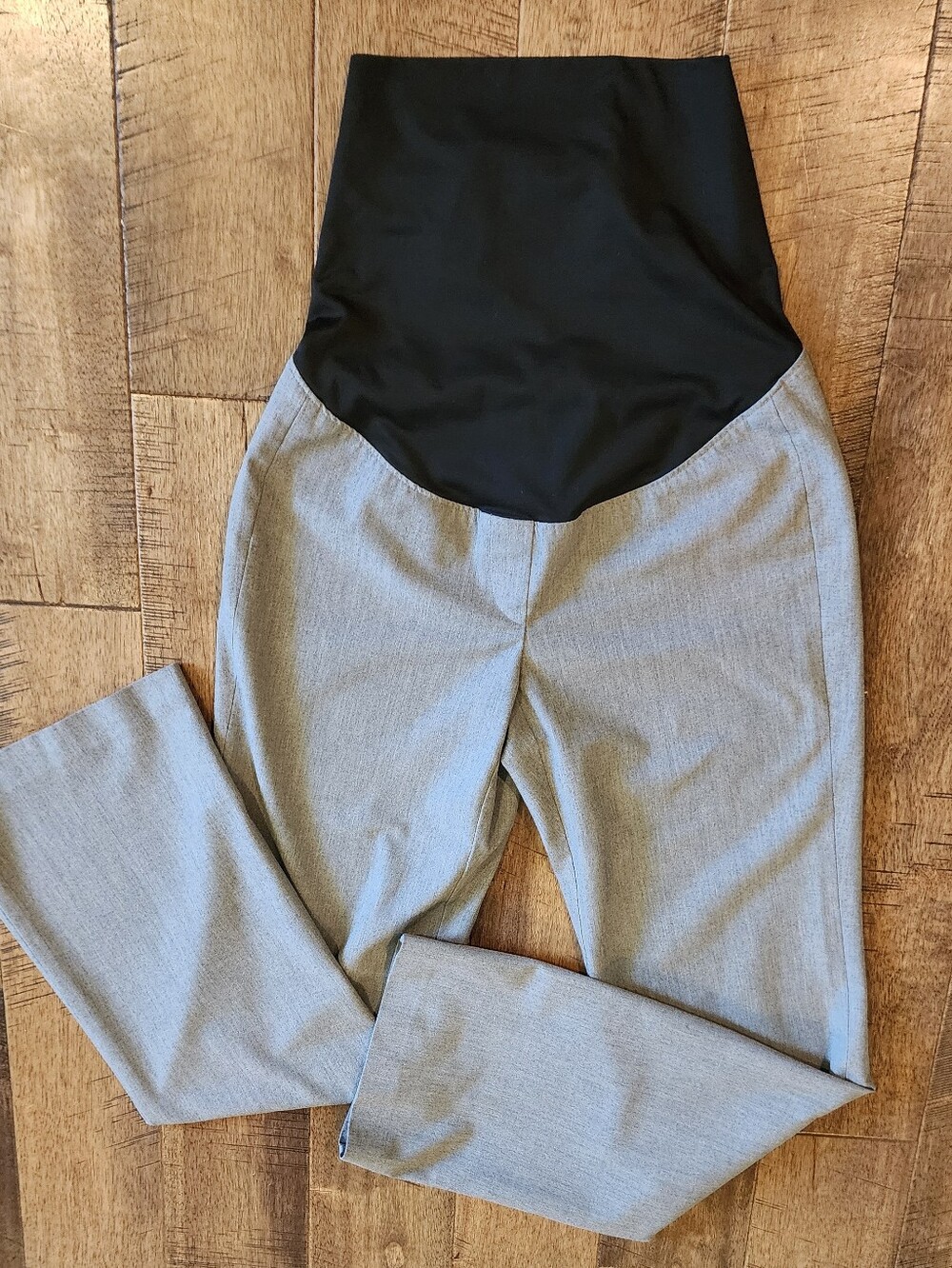 LOFT Straight Leg Maternity Jeans in Black & Light Gray